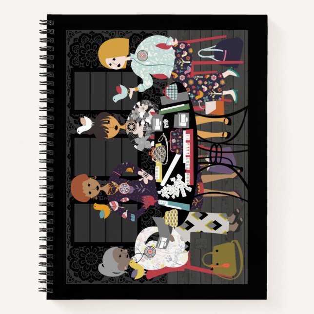 Cuaderno Mah Jongg Bloc de notas para aves (Anverso)