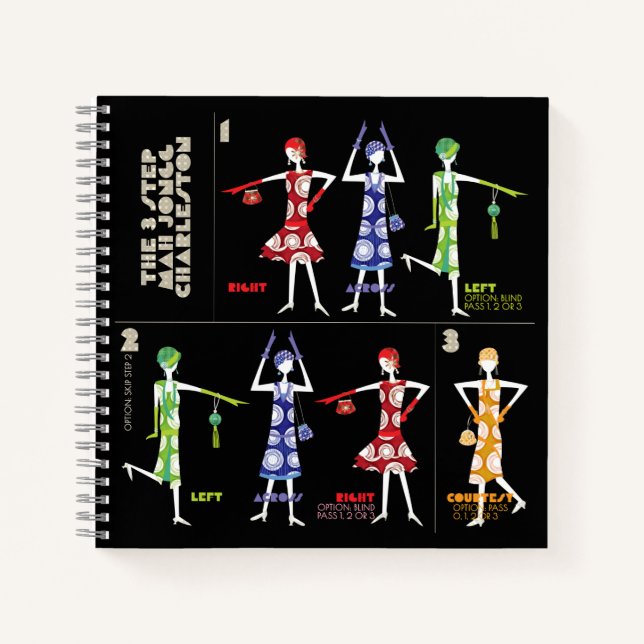 Cuaderno Mah Jongg Charleston/American Tiles Notebook (Anverso)