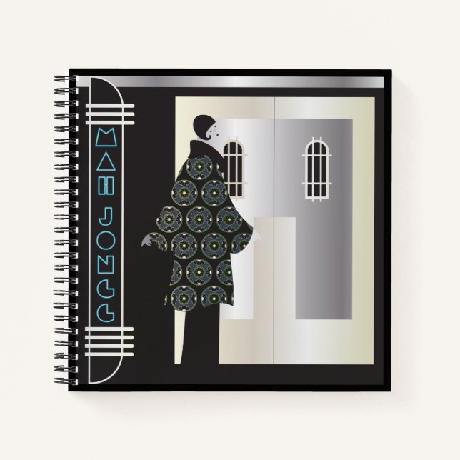 Cuaderno Mah Jongg Deco Notebook (Anverso)