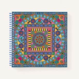Cuaderno Mah Jongg Tiles Mandala Notebook