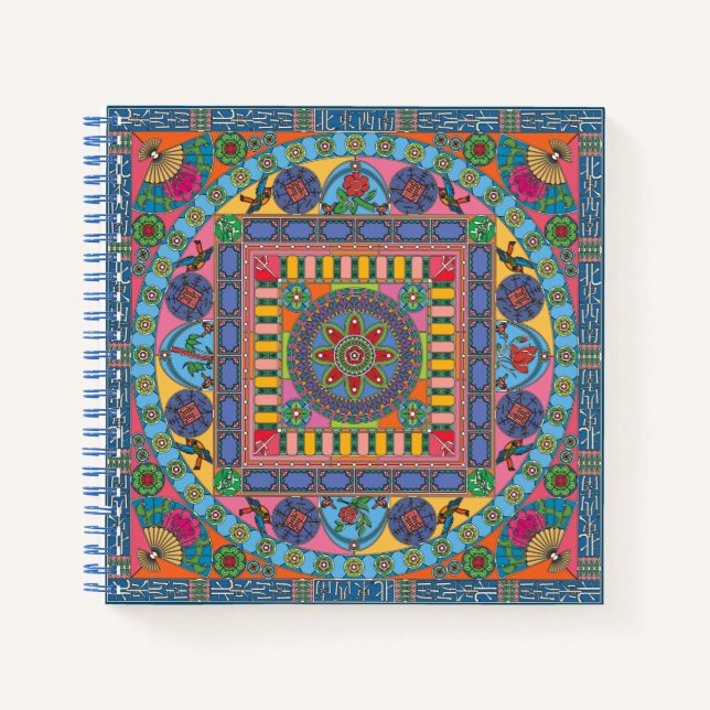 Cuaderno Mah Jongg Tiles Mandala Notebook (Anverso)