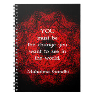 Cuaderno Mahatma Gandhi Sabiduría diciendo sobre la acción