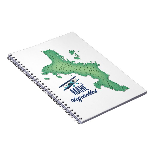 Cuaderno Mahé, Seychelles Mapa antiguo (Lado Derecho)