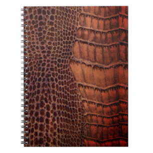 Cuaderno Mahogany Alligator Classic Reptile Leather (Faux)