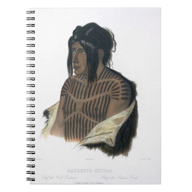 Cuaderno Mahsette-Kuiuab, jefe de los indios del Cree, (Frente)