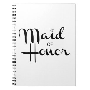 Cuaderno Maid of Honor Retro Script
