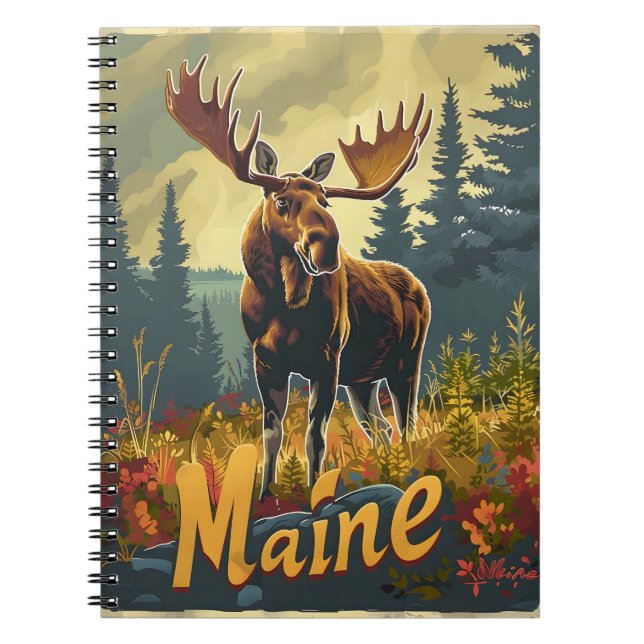 Cuaderno Maine Moose Vintage (Frente)