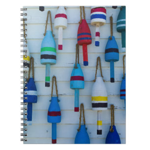 Cuaderno Maine, Stonington, boyas decorativas de langosta