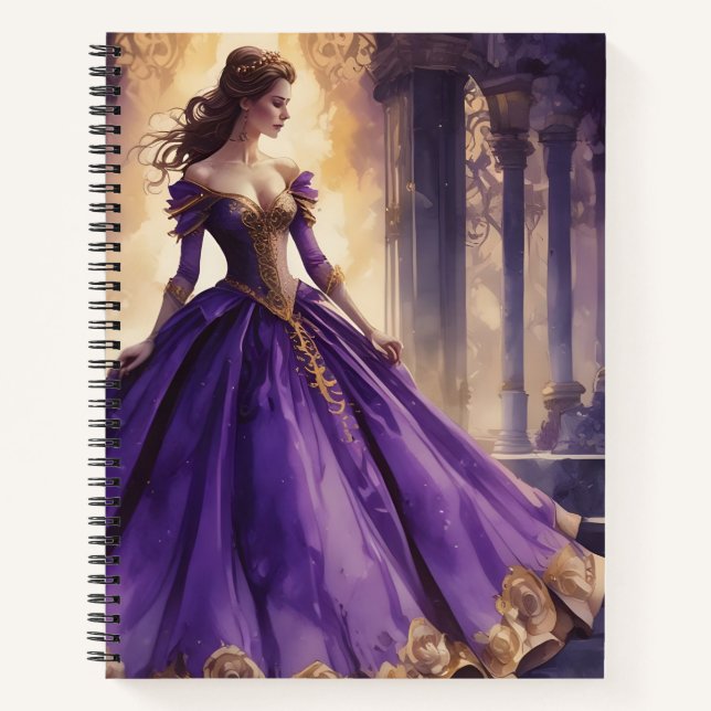 Cuaderno Majestad Violeta (Anverso)