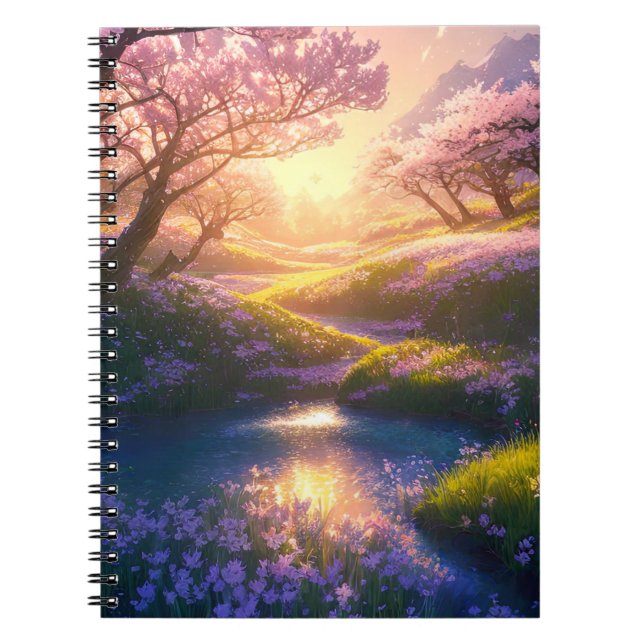 Cuaderno Majestic Cherry Blossom Meadow (Frente)