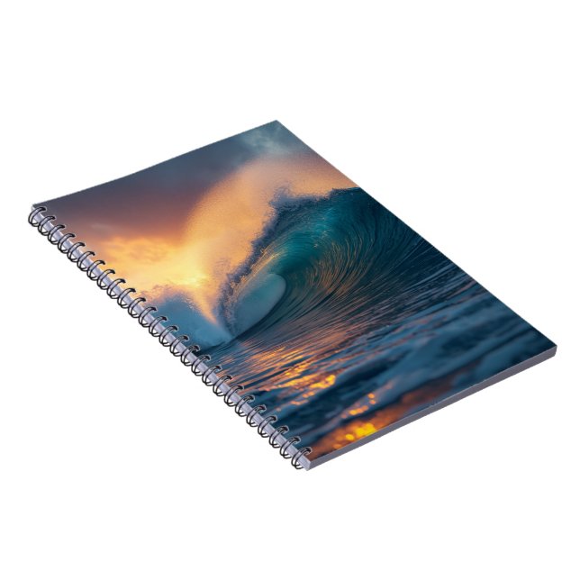 Cuaderno Majestic Ocean Waves Photo Notebook (Lado Derecho)