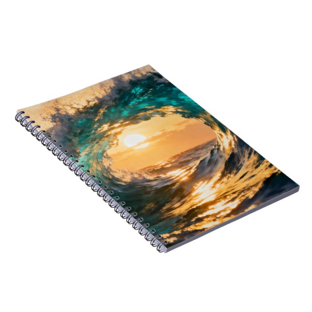 Cuaderno Majestic Ocean Waves Photo Notebook (Lado Derecho)