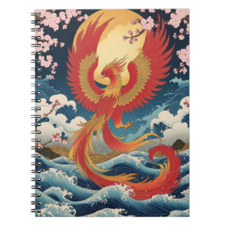 Cuaderno Majestic Phoenix Notebook - Japanese Fantasy Art