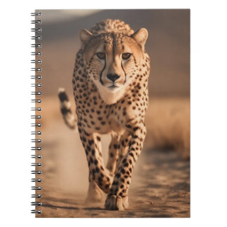 Cuaderno Majestic Wild Cheetah Running Photo