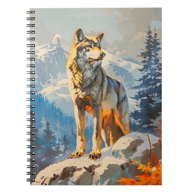 Cuaderno Majestic Wolf (Frente)