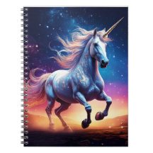 Majestuoso Unicornio Etéreo Galaxia Espiral Cósmic
