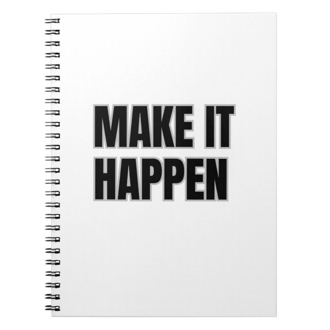 Cuaderno Make It Happen Spiral Photo Notebook (Frente)