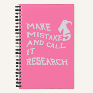 Cuaderno Make Mistakes and Call It Research Spiral Notebook