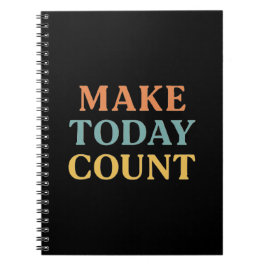 Cuaderno Make Today Count: bloc de notas motivacional Minim