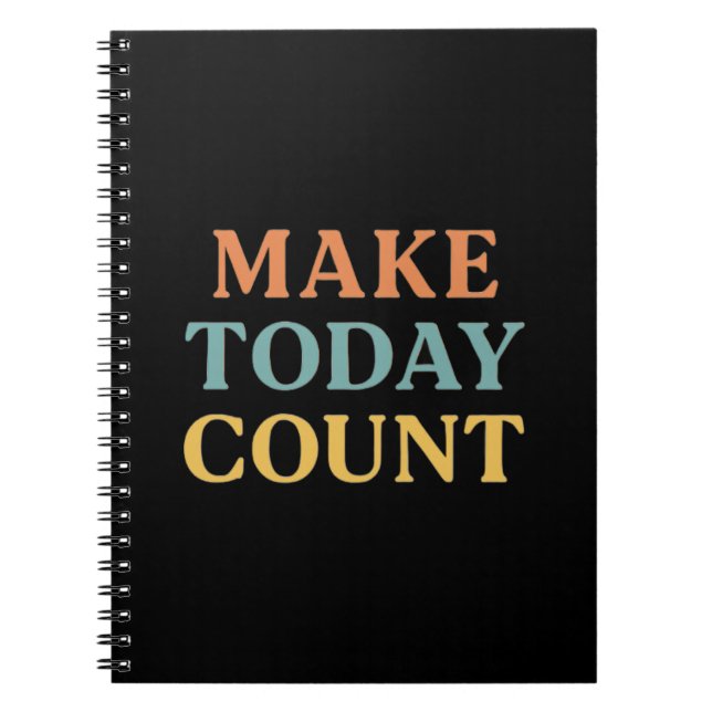 Cuaderno Make Today Count: bloc de notas motivacional Minim (Frente)