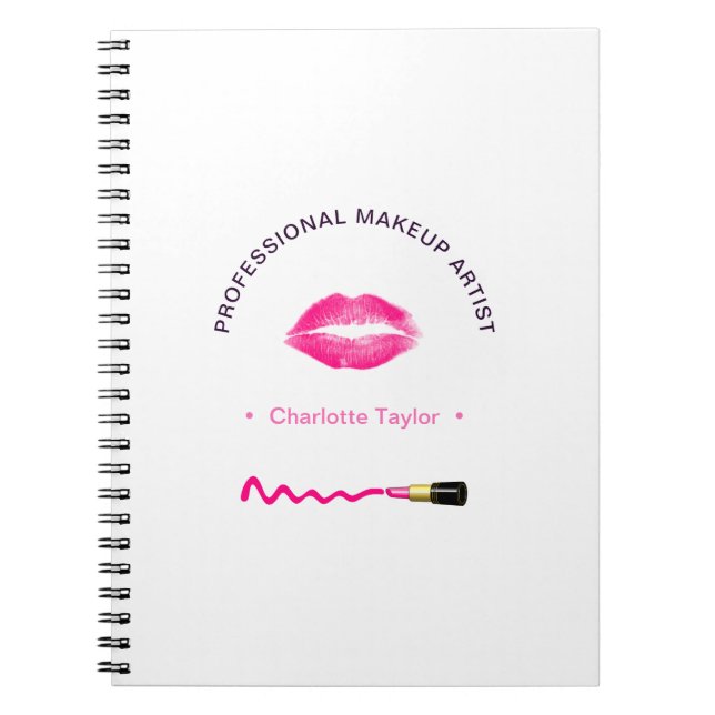 Cuaderno Make-up Beauty Artist Cute Personalized (Frente)