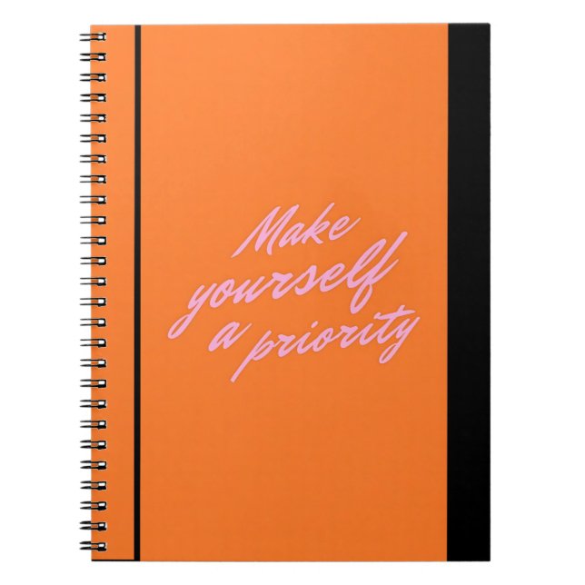 Cuaderno Make Yourself a Priority Self Care Journal (Frente)
