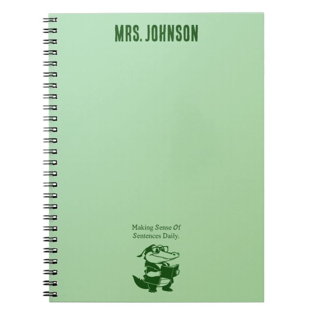 Cuaderno Making Sense of Sentences English Teacher Design (Frente)