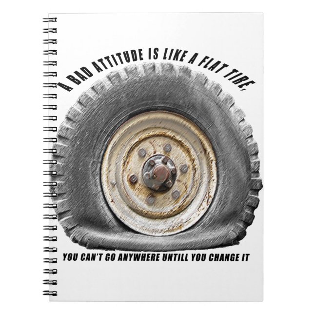 Cuaderno Mal comportamiento como el neumático plano (Frente)