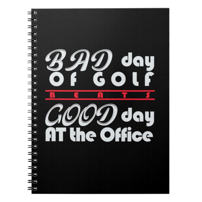 Cuaderno Mal Día Del Golfista (Frente)