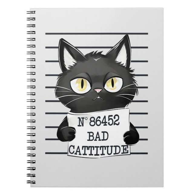 Cuaderno Mal rendimiento - Captura de pantalla del gato neg (Frente)