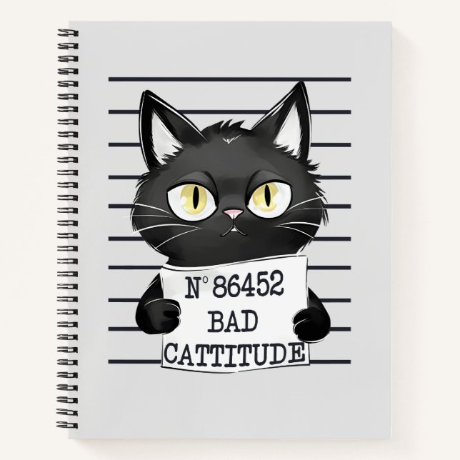 Cuaderno Mal rendimiento - Captura de pantalla del gato neg (Anverso)