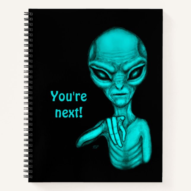 Cuaderno ¡Mala Alien, eres la siguiente! (Anverso)