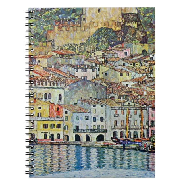 Cuaderno Malcesine en el lago Garda por Gustav Klimt (Frente)