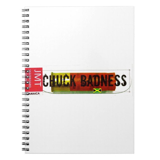 Cuaderno MALDAD DE CHUCK / Mercancía de TST (Frente)