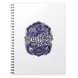 Cuaderno Maleficio de Unicornio Caballos y Cuernos Listo pa