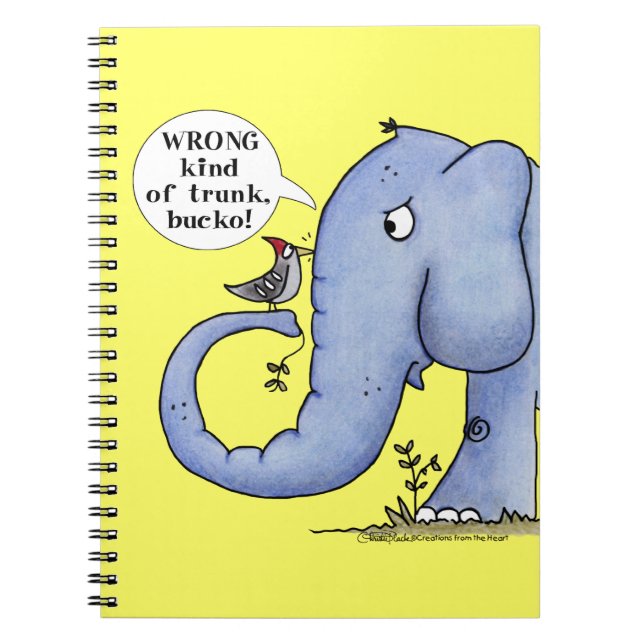 Cuaderno Malentendidos con respecto al elefante y el pájaro (Frente)