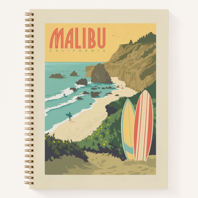 Cuaderno Malibu, California (Anverso)