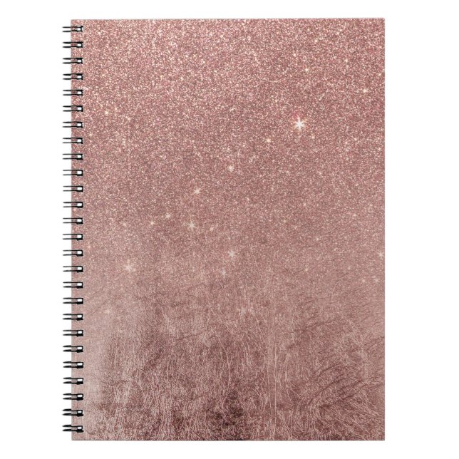 Cuaderno Malla color de rosa rosada atractiva femenina del (Frente)