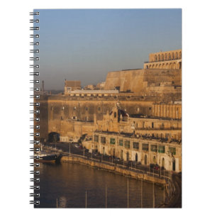Cuaderno Malta, La Valeta, vista del puerto desde Lower Bar