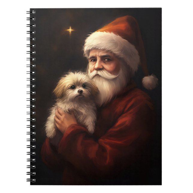 Cuaderno Maltés con Navidades festivos de Santa Claus (Frente)