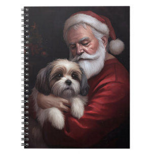 Cuaderno Malti Tzu Con Navidades festivos de Santa Claus