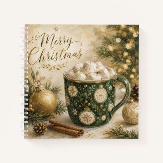Cuaderno Malvaviscos de Caliente Chocolate Dorado Verde Aco