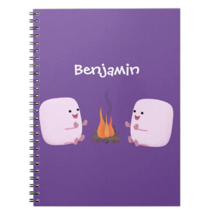 Cuaderno Malvaviscos rosados por personalizado de bomberos 