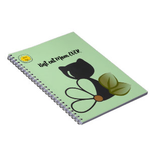 Cuaderno Mamá amante de los gatos Foto naranja
