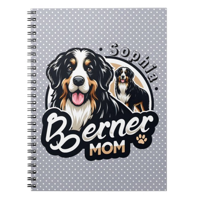 Cuaderno Mamá Berner - Regalo de mamá de perro de montaña d (Frente)