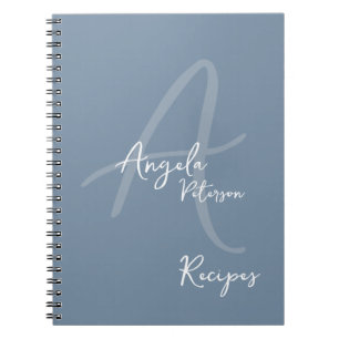 Cuaderno Mamá chef recetas de un dulce portátil azul