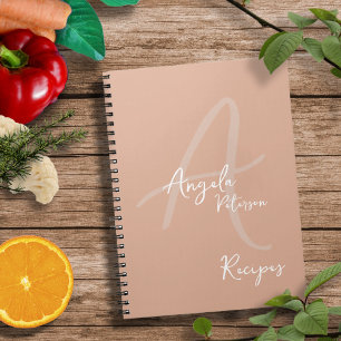 Cuaderno Mamá chef recetas dulces Rosa
