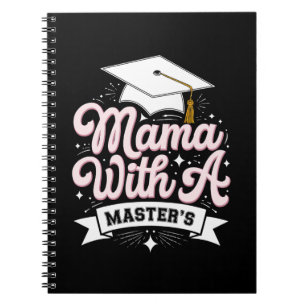 Cuaderno Mamá con una maestría de graduación