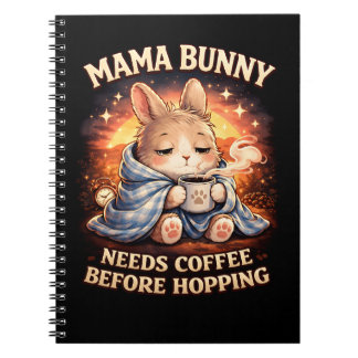 Cuaderno Mama Coneja Necesita Café Antes de Saltar