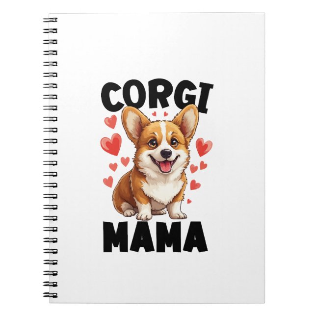 Cuaderno Mamá Corgi - Mama Corgi Adorable (Frente)